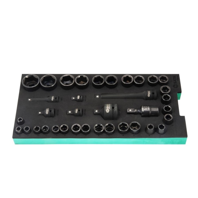 Berço EVA com Jogo de Soquete Sextavado de Impacto 3/8