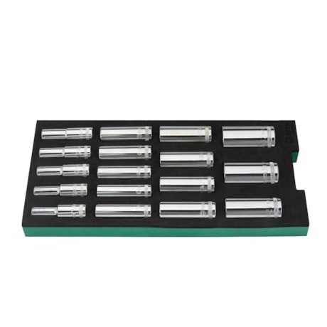 Berço EVA com Jogo de Soquetes Sextavado Longo 1/2