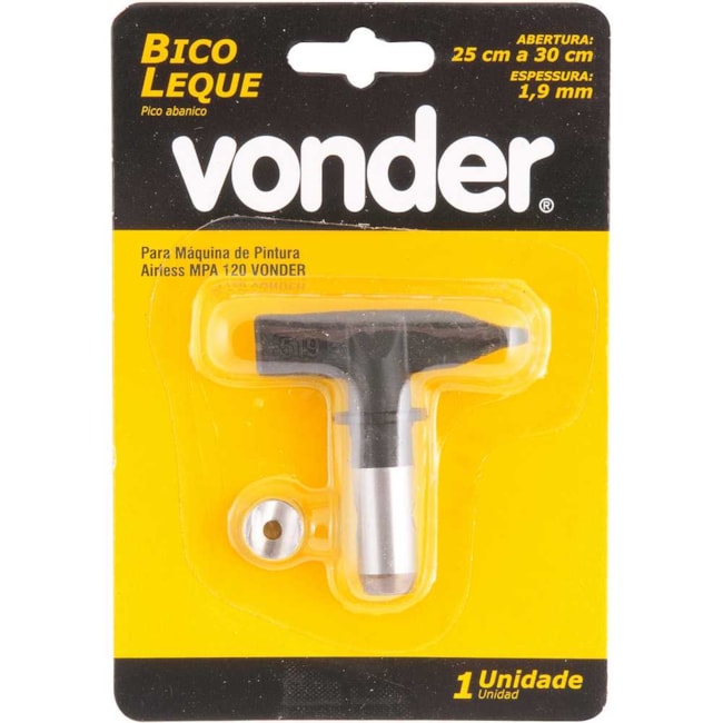 Bico Leque 519 com Abertura 25 a 30cm 0.48mm para Máquina de Pintura Airless 6220111519 VONDER-45f46f83-04ba-44b4-92d1-b6f431adf2a6