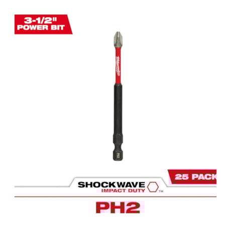 Bit Phillips de Impacto PH2 x 89 mm Forma E 48-32-4191 MILWAUKEE-916703fe-5bcb-4496-af1c-54a27f39c176