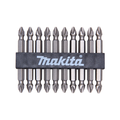 Bits Phillips com 10 Peças 1/4'' 65mm NR 2 D-34366 MAKITA