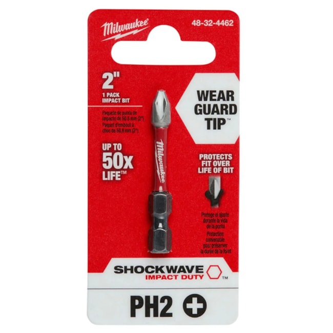 Bits Phillips de Impacto PH2 x 50 mm Forma E 48-32-4462 MILWAUKEE-3f6bfde2-f08f-48c8-a005-59b8e62e4fe6