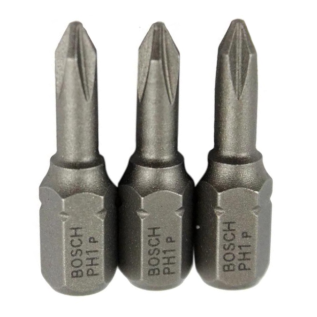 Bits Phillips Extra Hard 1mm x 25mm com 3 Unidades 2607001508 BOSCH-1b2f3cf4-1923-4e94-a20a-93de88d937a4
