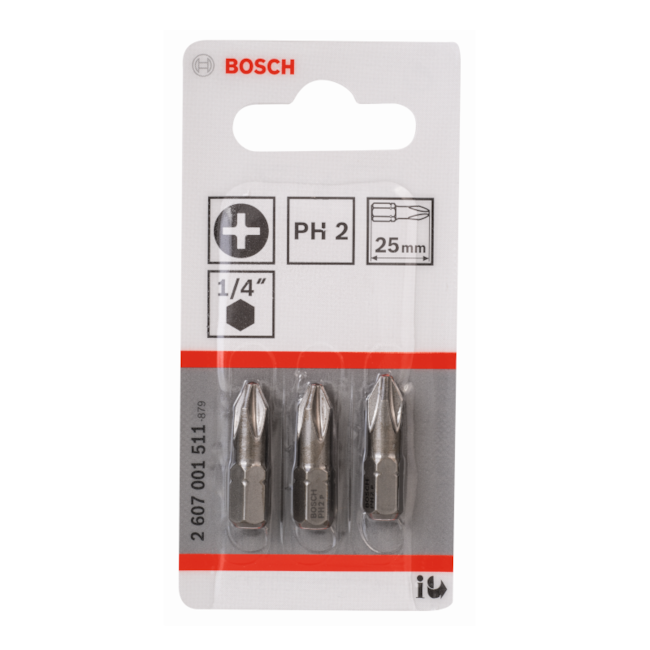 Bits Phillips Extra Hard 2mm x 25mm com 3 Unidades 2607001511 BOSCH
-01800b79-ca03-4bbc-b978-d2ee749e5ae3