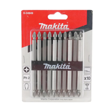 Bits Phillips Nr 2 110mm Encaixe 1/4'' com 10 Peças -f7a9221c-e847-42bc-901c-bc3d539d0ffb