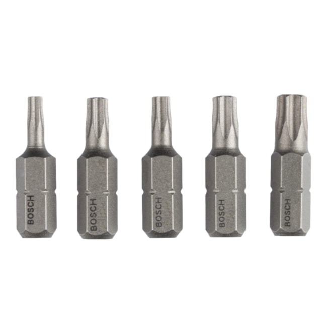 Bits Torx T10 a T30 x 25mm Encaixe 1/4