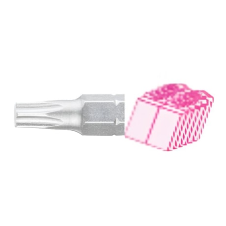 Bits Torx T10 x 25mm Encaixe 1/4