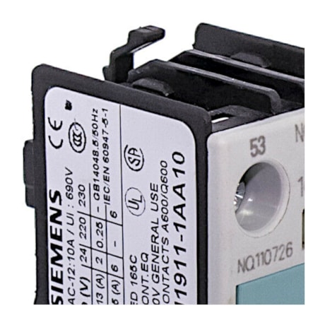 Bloco de Contato Auxiliar Contator Frontal 1NA 3RH19111AA10 SIEMENS-eb5dc2fc-d9ce-4ead-ae2a-d7687edd67cd