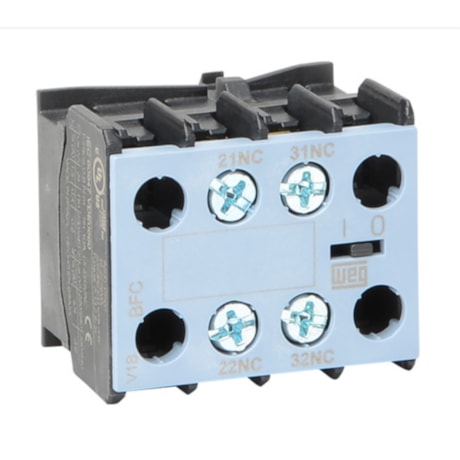 Bloco de Contato Auxiliar Frontal Parafuso 2NF Parafuso BFCA-02 WEG