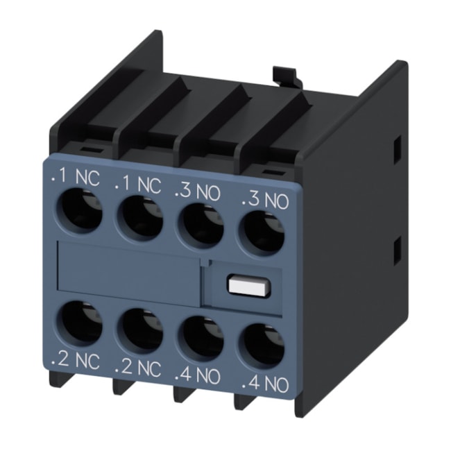 Bloco de Contato Auxiliar Parafuso 2NA+2NF 3RH29111HA22 SIEMENS-63d8c2ee-7ec9-4c81-8309-e1240dd6d647