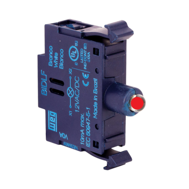 Bloco de Contato Sinalização Led 110V CA Vermelho CSW-BIDLF-1E10 WEG-08cfcee0-87cc-4478-a38b-37c1d1de2b69