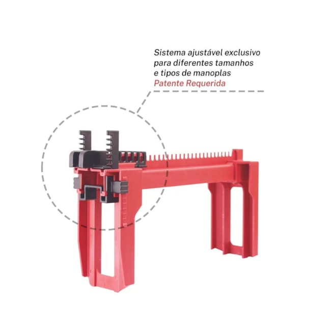 Bloqueio de Válvula Esfera Plástico Grande 2