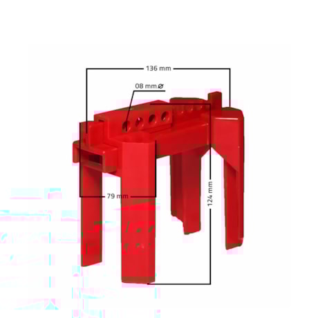 Bloqueio Válvula Esfera 1/2