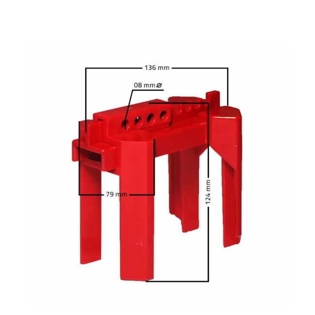 Bloqueio Válvula Esfera 1/2