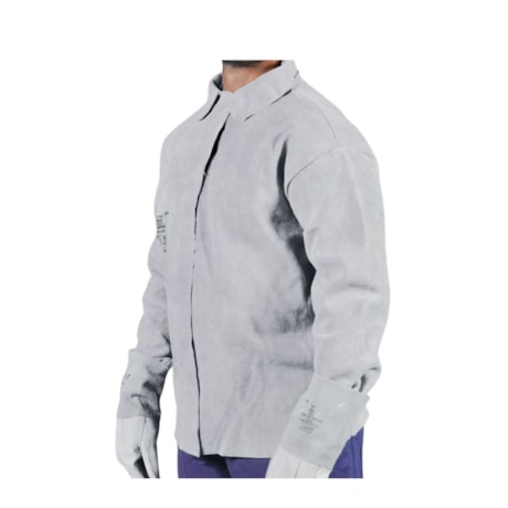 Blusão de Raspa com Fecho Velcro Gola Padre CA 13991 ZANEL-fbe0721c-934b-418d-9a4b-cd36c54db67c