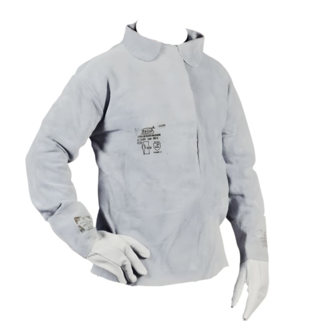 Blusão Raspa para Soldador com Fecho Velcro Gola Padre Tamanho G BR-TGV ZANEL-3ef35d28-78e2-46af-89e5-a54a688a428b