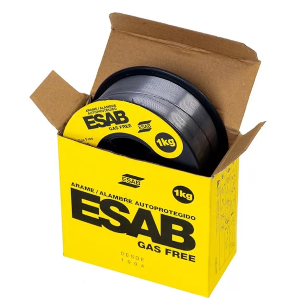 Bobina de Arame MIG Tubular E71T-GS 0.80 mm com 1 Kg GAS FREE ESAB-db8067be-31e8-4e53-a732-0427eeeba8d9