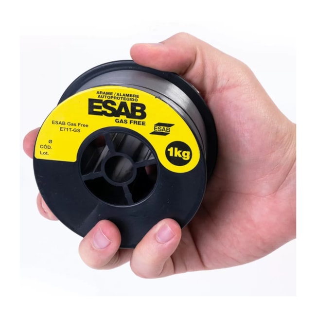 Bobina de Arame MIG Tubular E71T-GS 0.80 mm com 1 Kg GAS FREE ESAB-24f09ee0-1d42-4b87-b9e5-d96cee92c752