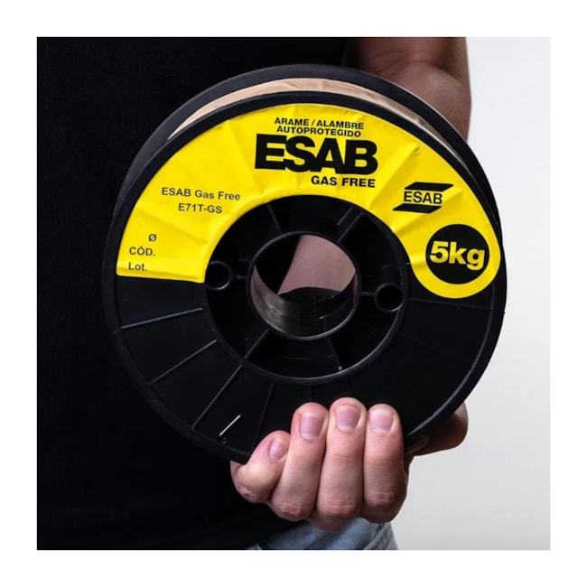 Bobina de Arame MIG Tubular E71T-GS 0.80 mm com 5 Kg GAS FREE ESAB-8b94fd10-bb7b-401d-a6e2-268617b2b230