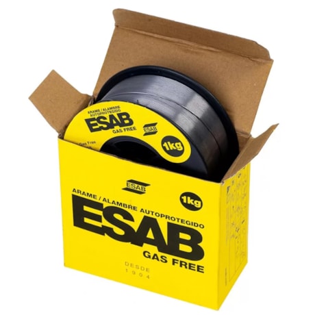 Bobina de Arame MIG Tubular E71T-GS 1.00 mm com 1 Kg GAS FREE ESAB-3c278869-6d22-4c10-9ad4-b5f7950b17b9