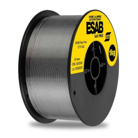 Bobina de Arame MIG Tubular E71T-GS 1.00 mm com 1 Kg GAS FREE ESAB-81eb0171-1f87-4003-8d42-331abe9a0cc5