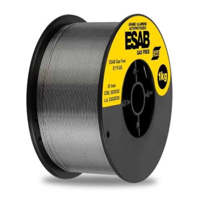 Bobina de Arame MIG Tubular E71T-GS 1.00 mm com 1 Kg GAS FREE ESAB-f96d403e-c71f-462e-adb8-4513e60b71f6