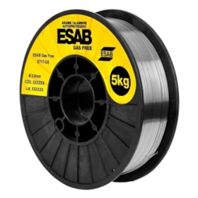 Bobina de Arame MIG Tubular E71T-GS 1.00 mm com 5 Kg GAS FREE ESAB
