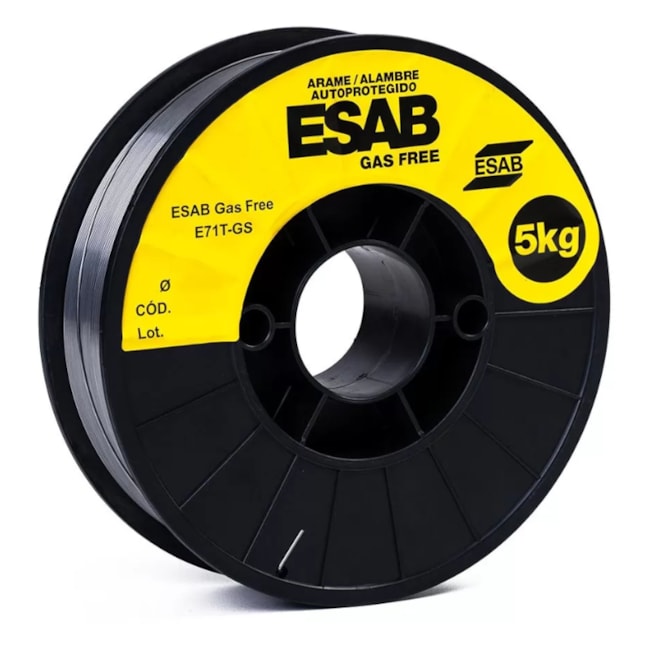 Bobina de Arame MIG Tubular E71T-GS 1.00mm com 5 Kg GAS FREE ESAB-644f6ae7-aed4-4347-8ab4-9ae796ccf8fa