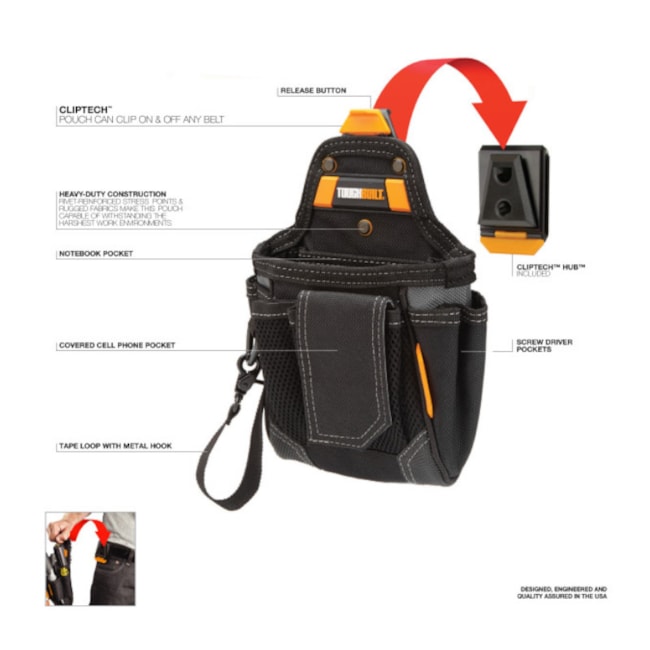 Bolsa Coldre para Ferramentas com Cliptech Multifunção TB-CT-32-A TOUGHBUILT-0753f700-43f8-4016-b313-5cdefc2a94f0