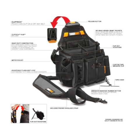 Bolsa Coldre para Ferramentas com Cliptech para Mestre Eletricista TB-CT-104 TOUGHBUILT-76686b6d-3d12-4d1e-bfc3-b750784a4f73