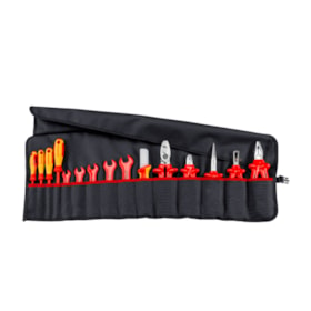 Bolsa de Ferramentas com 15 Peças Isoladas 1000V 98 99 13 KNIPEX