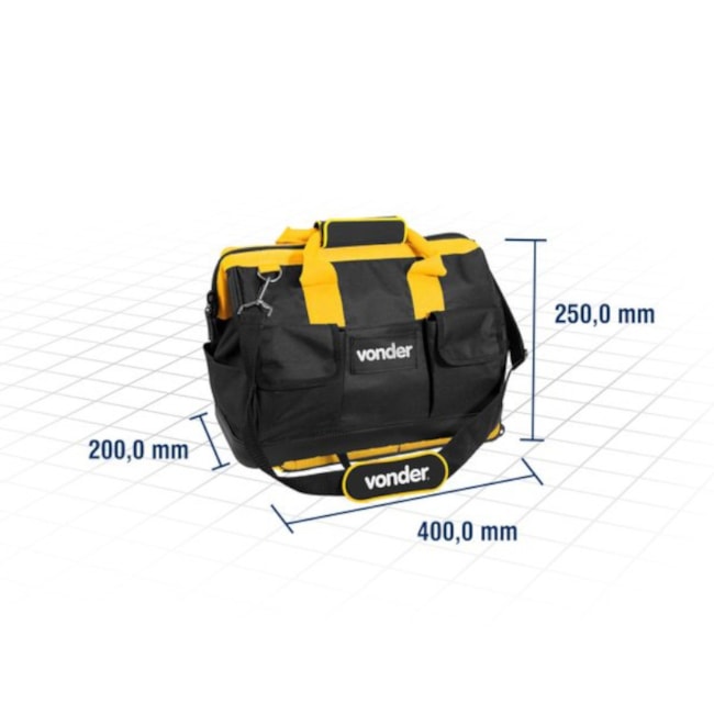 Bolsa em Nylon para Ferramentas com 16 Divisões BL 070 VONDER-bb613c64-f8e5-49f3-95c8-14269e8f3fdb