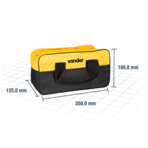 Bolsa para Ferramentas em Lona com 8 Divisões BL 005 VONDER-2e7fd128-dda6-45bf-9abb-63353b409c6e