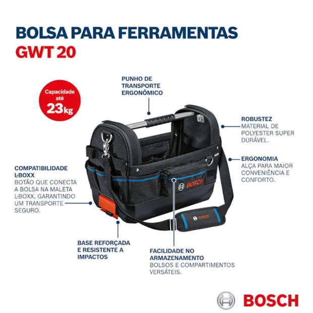 Bolsa para Transporte de Ferramentas 17