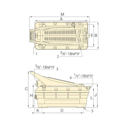 Bomba Hidráulica Compacta com Acionamento Pneumático 700 Bar 2081 cm³ Óleo Utilizável Simples Ação PATG1102N ENERPAC-b1129105-0bb6-4d56-9727-1f1220ba707b