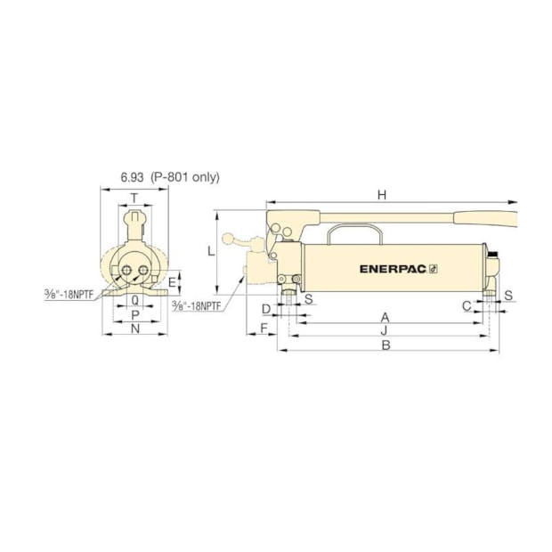 Bomba Hidráulica Manual de Aço 2 Velocidades 2.200 cm³ Óleo Reutilizável Simples Ação P80 ENERPAC-c741cfc0-9f3e-4d4c-b0df-50ac6068e25b