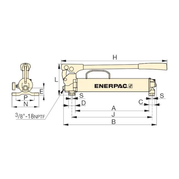 Bomba Hidráulica Manual de Aço 700 Bar 672 cm³ Óleo Utilizável Simples Ação P39 ENERPAC-779eb656-ad55-40c8-8044-a43b1a740cd1