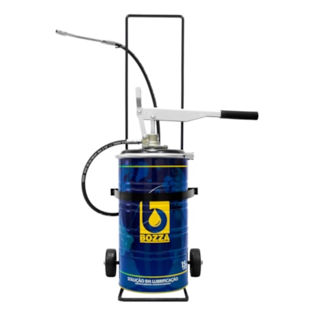 Bomba Manual para Balde de Graxa 15kg com Carrinho 8620-G4 BOZZA