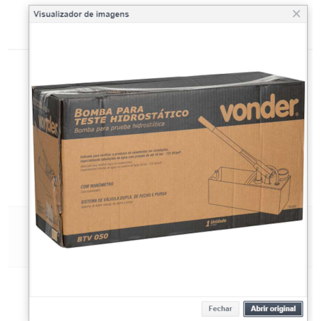 Bomba para Teste Hidrostático 12 Litros BTV 050 6686050000 VONDER-f7b5e232-d4cc-4ba6-bb24-5a57715ac196