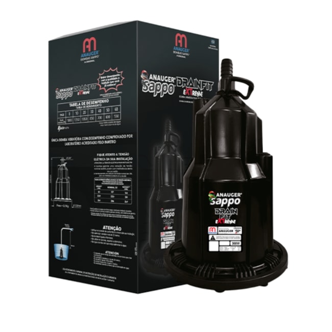 Bomba Submersa 220V SAPPO DRAIN FIT EXTREME ANAUGER-035b47a3-0f8f-43ab-8aa7-8945236be08a