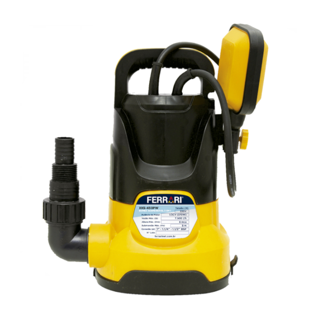 Bomba Submersível 6H X 7500L/H 400W 220V XKS 450PW FERRARI-379ebf81-6f9a-4bc6-829b-491a1c0d1967