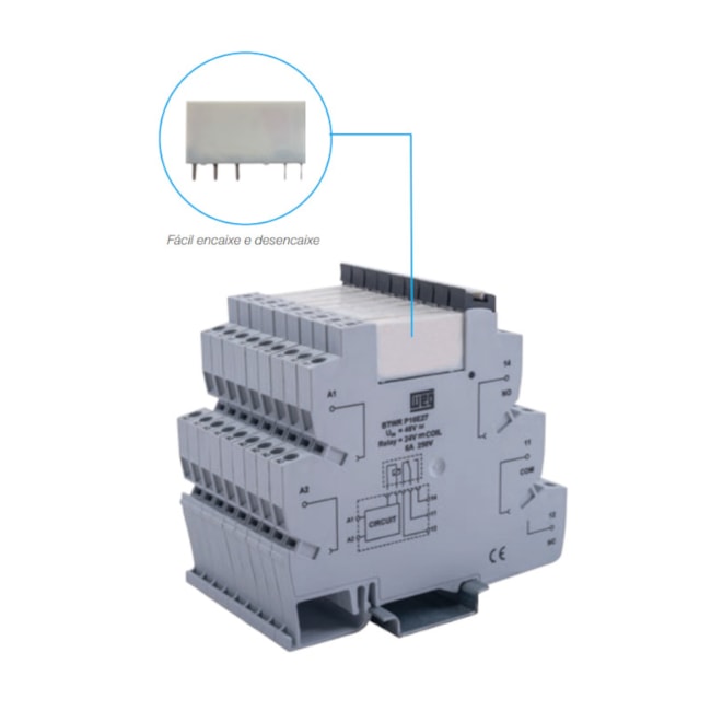 Borne Relé Parafuso 24V 6A BTWR P16E26 WEG-55925dfb-40d6-4032-a17f-4e28b2bdfb63