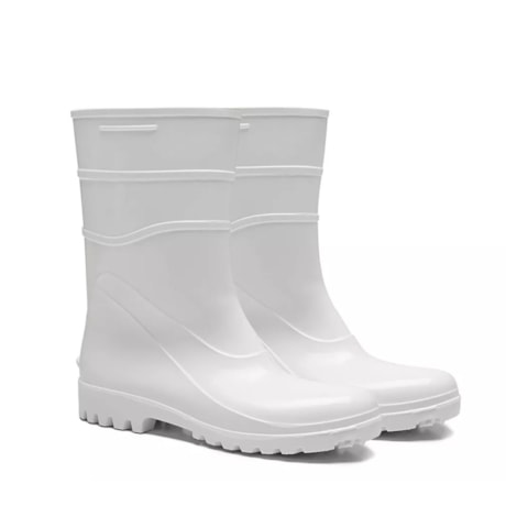 Bota de PVC Cano Curto Branca Acqua Flex CA 37456 82BPC600 BRACOL-bf9b231e-90bb-4e3c-8a9c-8d5634b3879d