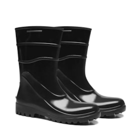 Bota de PVC Cano Curto Preta Acqua Flex CA 37456 82BPC600 BRACOL