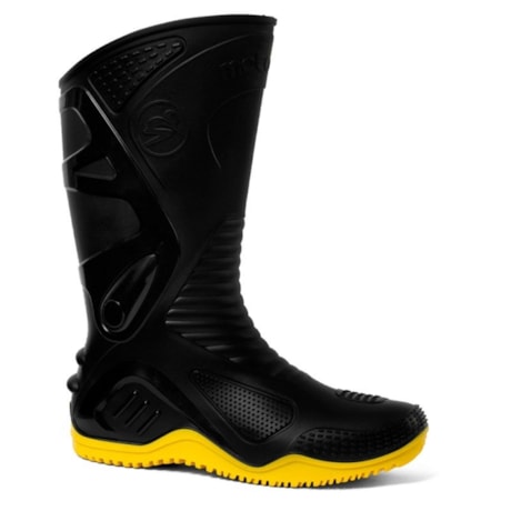 Bota de PVC Cano Longo Preta/Amarela Motosafe 84BPM600 BRACOL -6a094d2e-b233-46fe-934d-c40eb65bf031