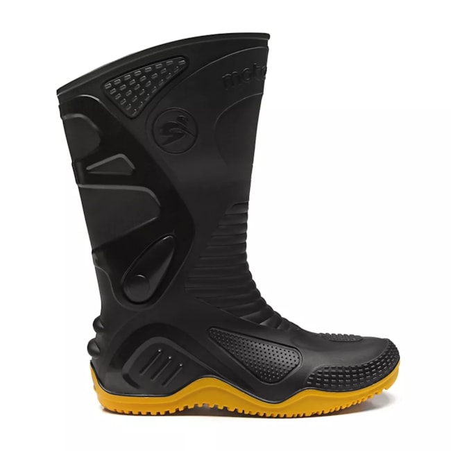 Bota Motosafe de PVC Sola Amarela CA 34798 84BPM600 BRACOL-6ece06cc-b238-48c6-b9a9-c6fd4615b96e