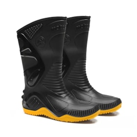 Bota Motosafe de PVC Sola Amarela CA 34798 84BPM600 BRACOL