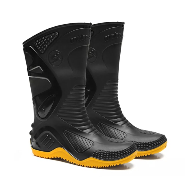 Bota Motosafe de PVC Sola Amarela CA 34798 84BPM600 BRACOL-3a0b93e3-2748-4bd3-9e4c-a1ce4f40b21f
