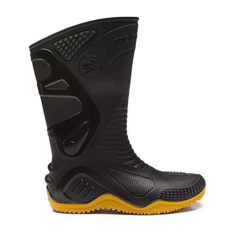 Bota Motosafe de PVC Sola Amarela CA 34798 84BPM600 BRACOL-741e146a-914d-4dea-826a-b48fc916744b