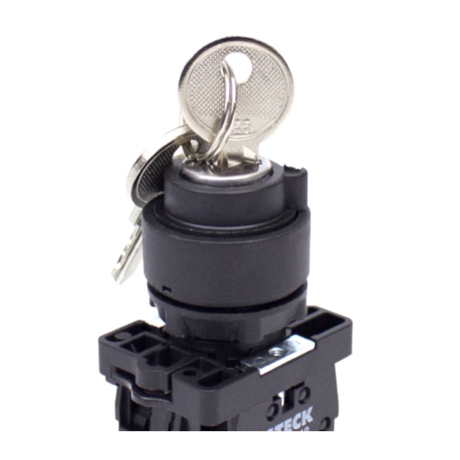 Botão Comutador com Chave D2 Retorno 0-1 Plástica 22,5mm SLCG8D2C STECK-9c170deb-764c-43bb-a4d3-3064e1d40611